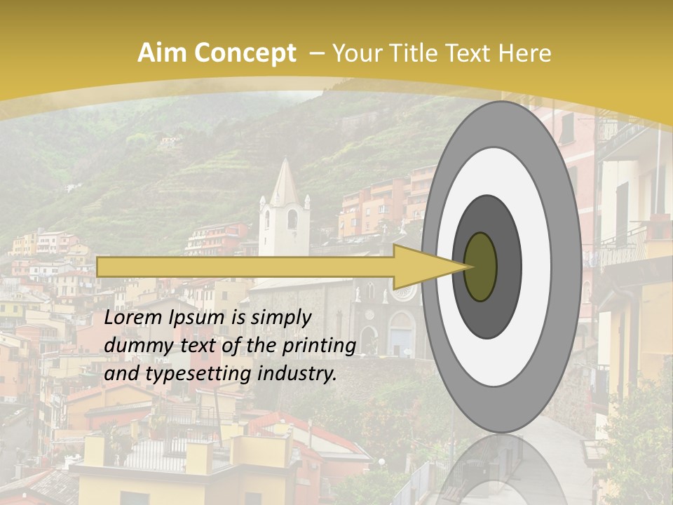 Water Rock Village PowerPoint Template