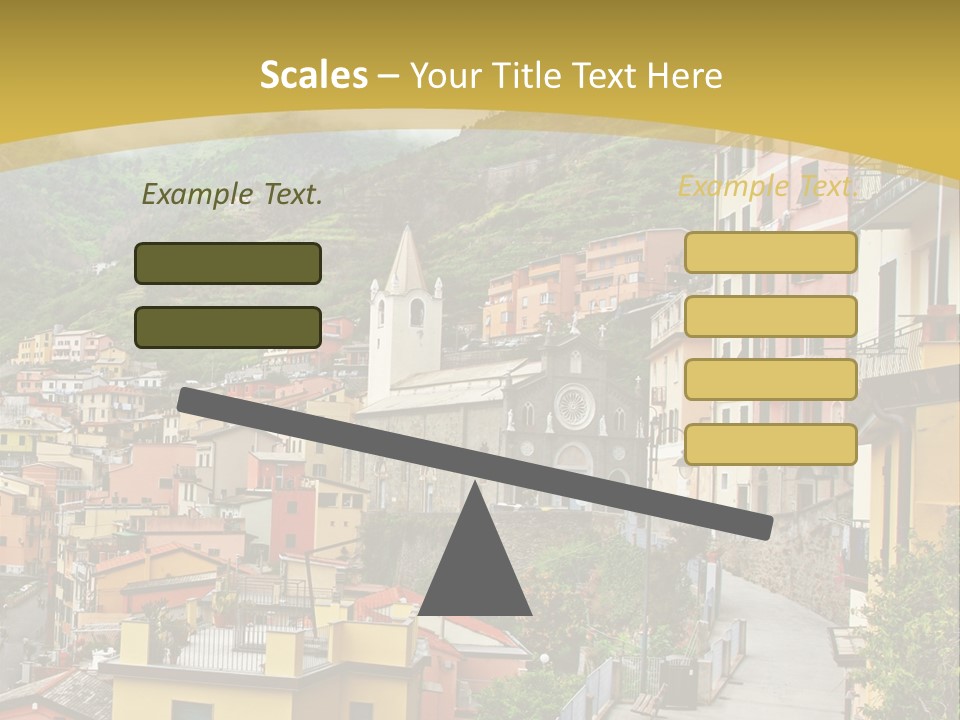 Water Rock Village PowerPoint Template