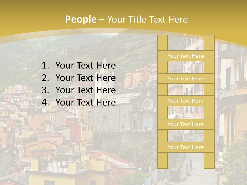 Water Rock Village PowerPoint Template