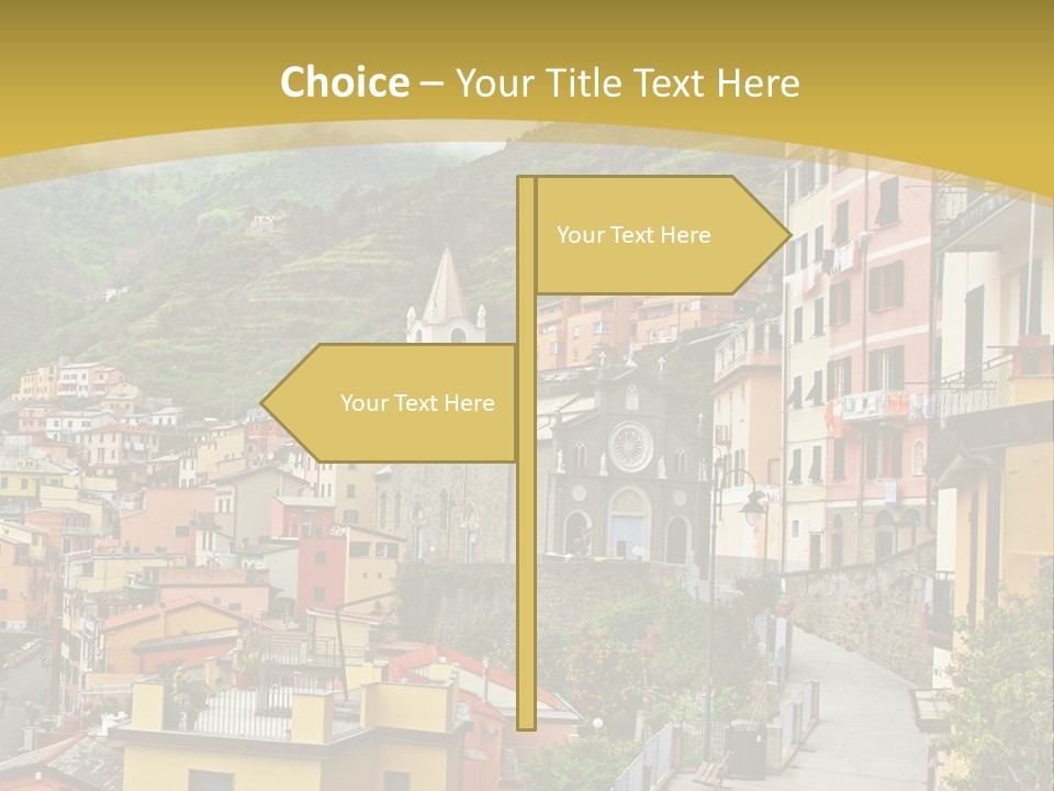 Water Rock Village PowerPoint Template