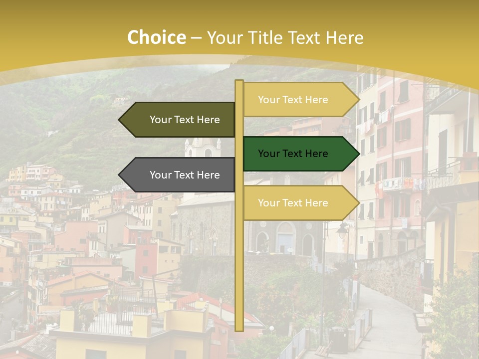 Water Rock Village PowerPoint Template