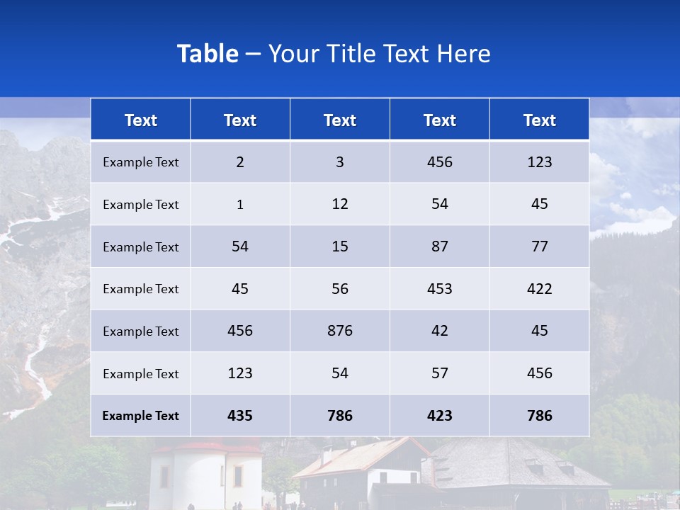 Scenic Europe Bavaria PowerPoint Template