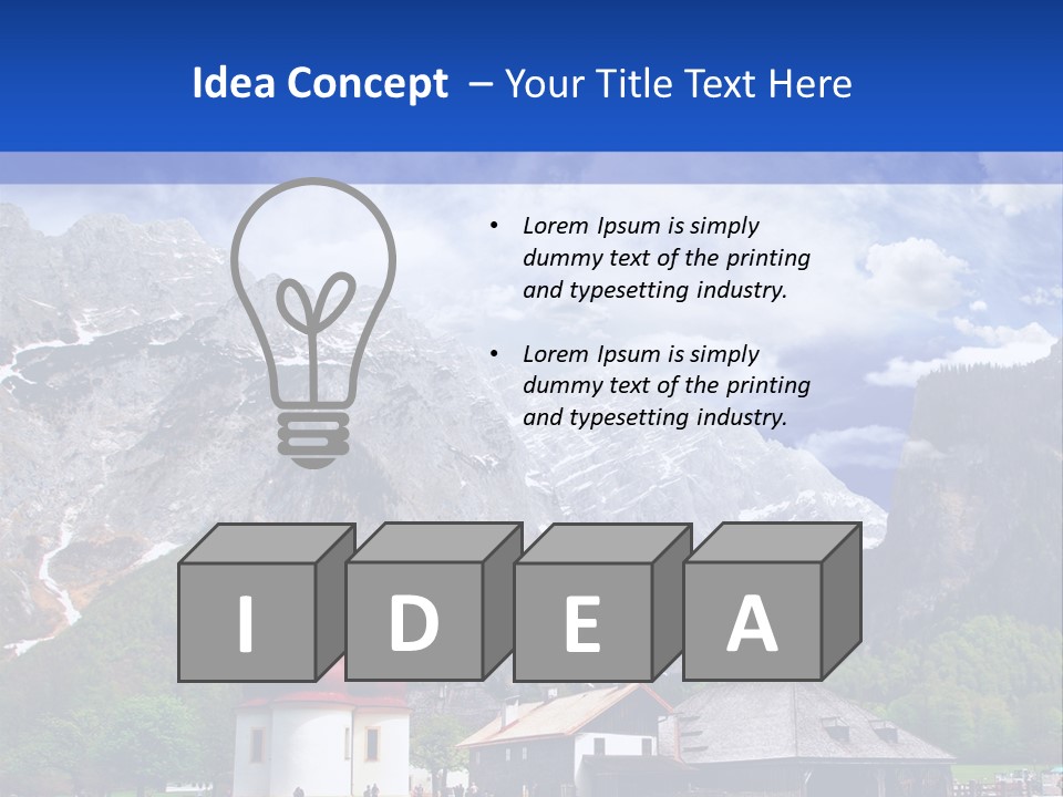 Scenic Europe Bavaria PowerPoint Template