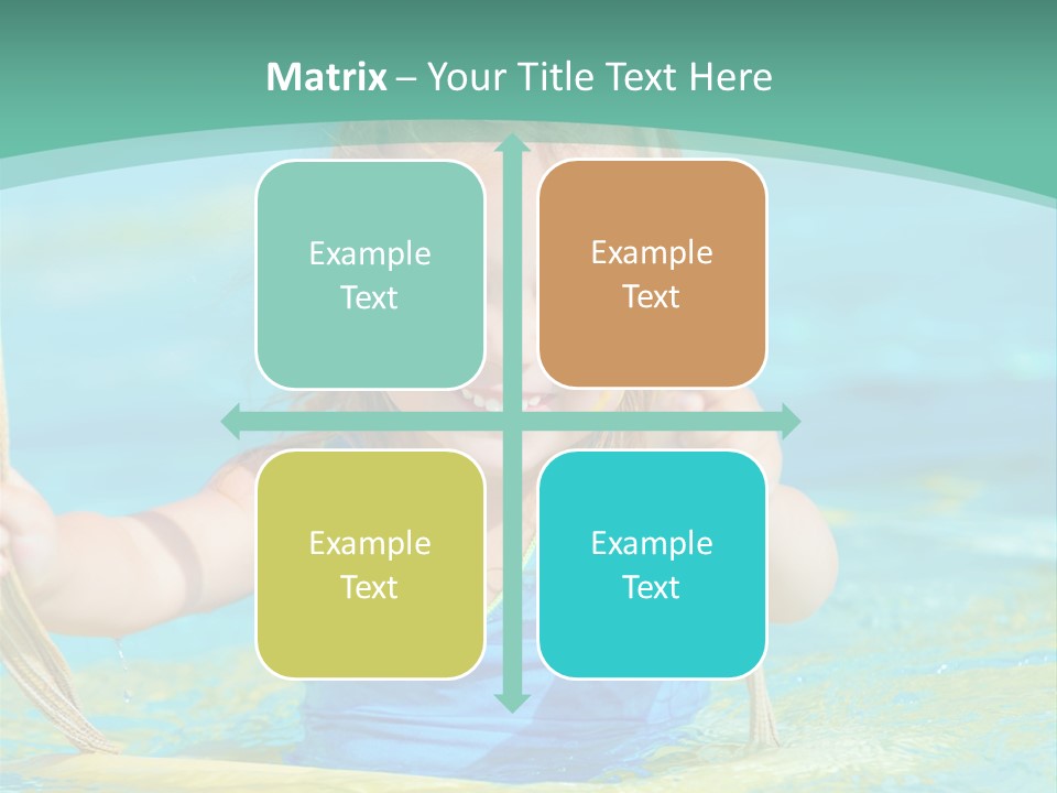 Swing Waterpark White PowerPoint Template