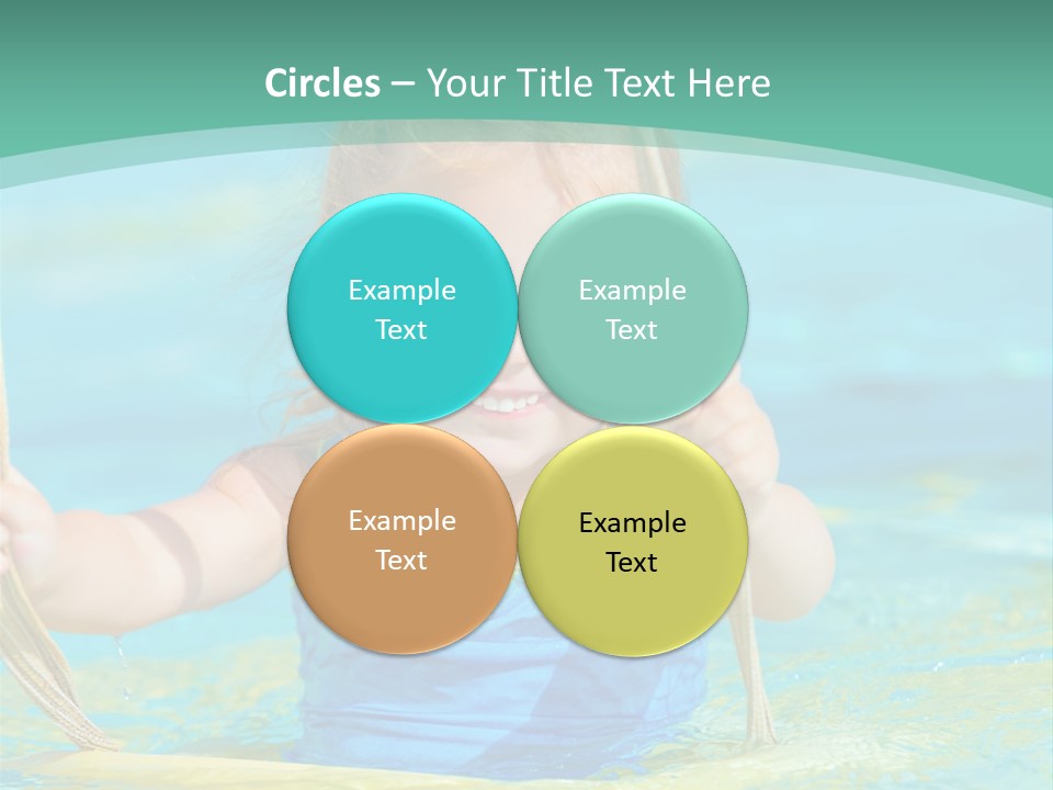 Swing Waterpark White PowerPoint Template