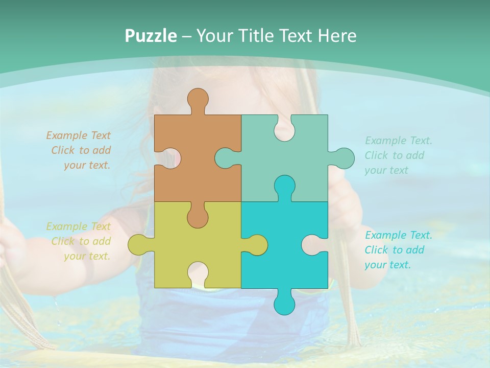 Swing Waterpark White PowerPoint Template