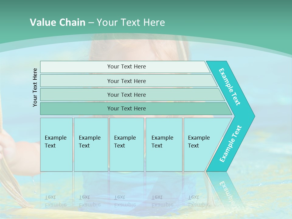 Swing Waterpark White PowerPoint Template