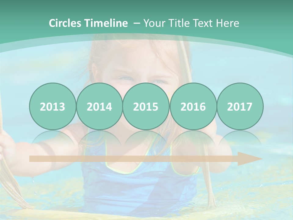 Swing Waterpark White PowerPoint Template