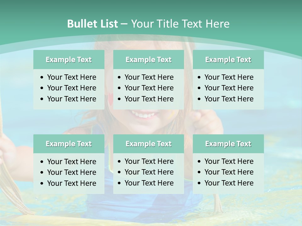 Swing Waterpark White PowerPoint Template