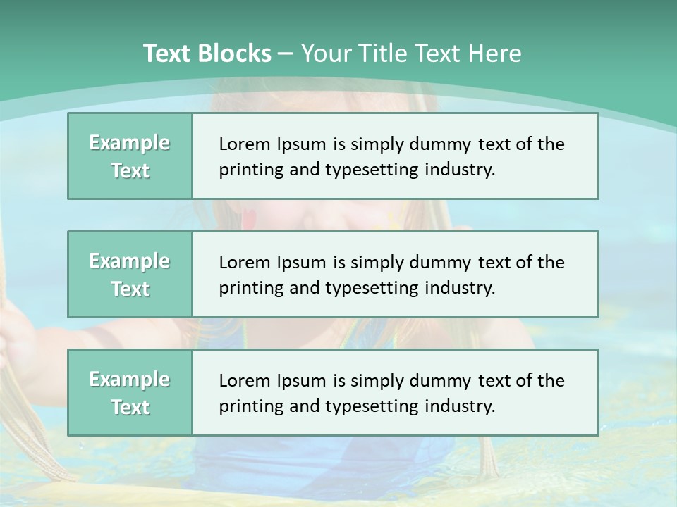 Swing Waterpark White PowerPoint Template
