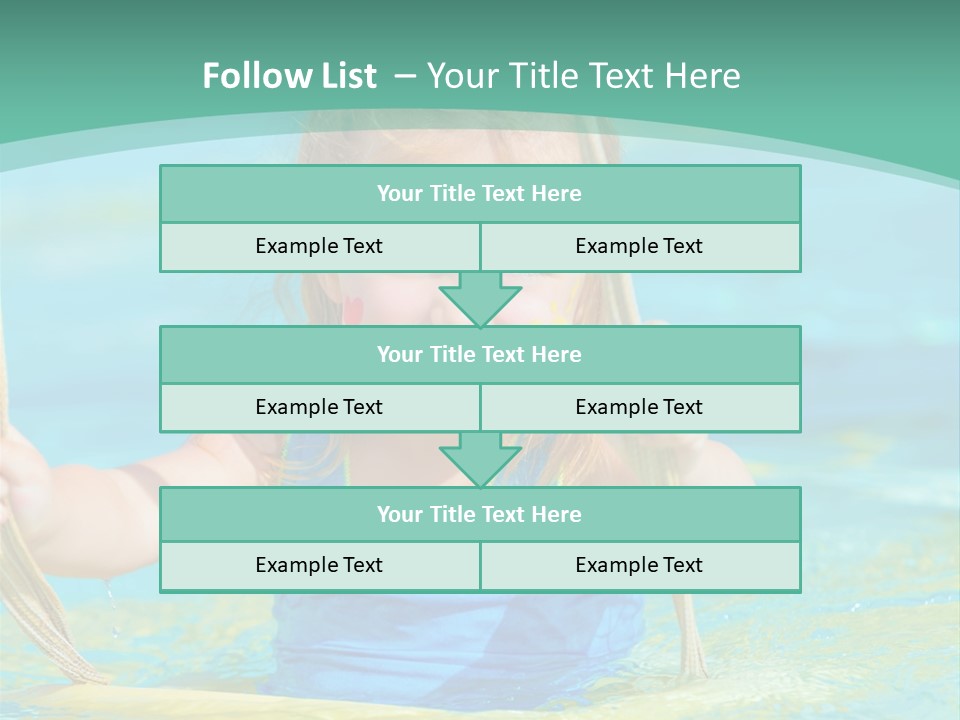 Swing Waterpark White PowerPoint Template