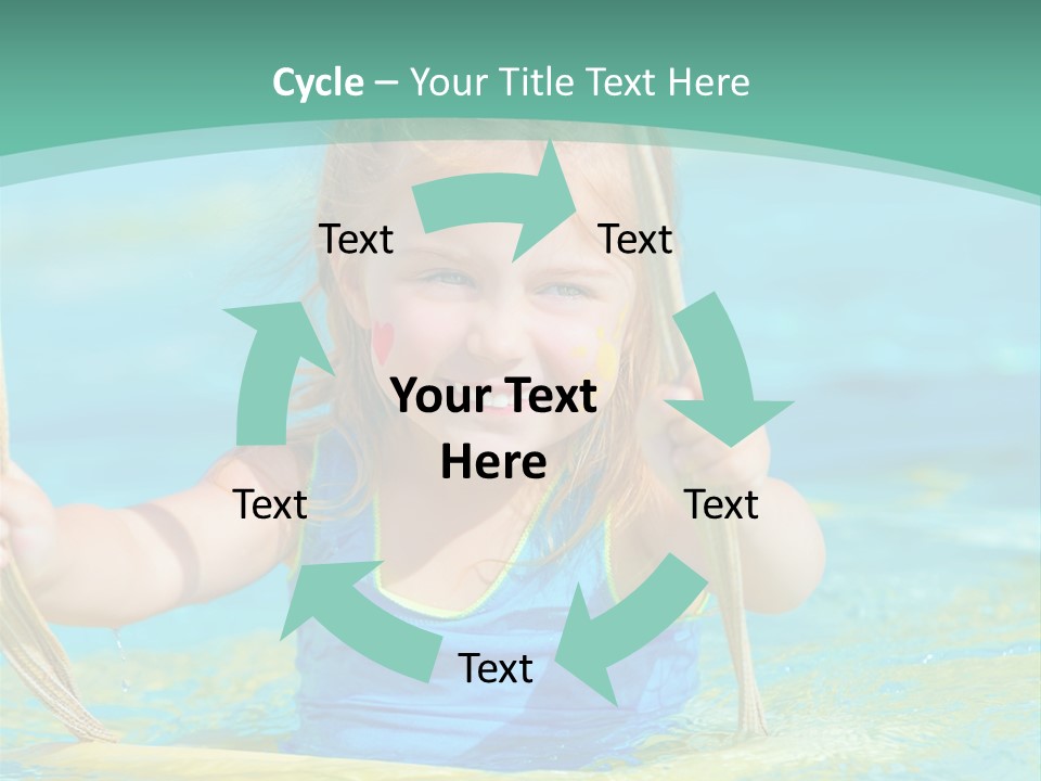 Swing Waterpark White PowerPoint Template