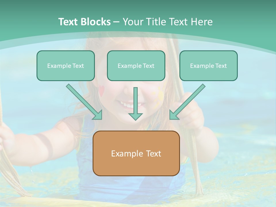 Swing Waterpark White PowerPoint Template