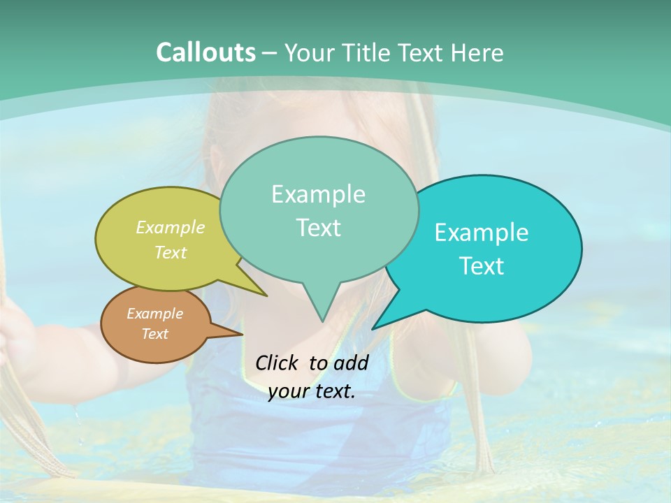 Swing Waterpark White PowerPoint Template