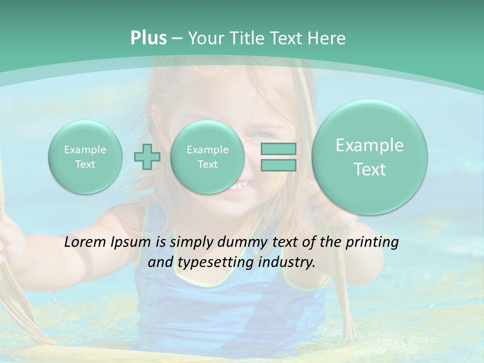 Swing Waterpark White PowerPoint Template