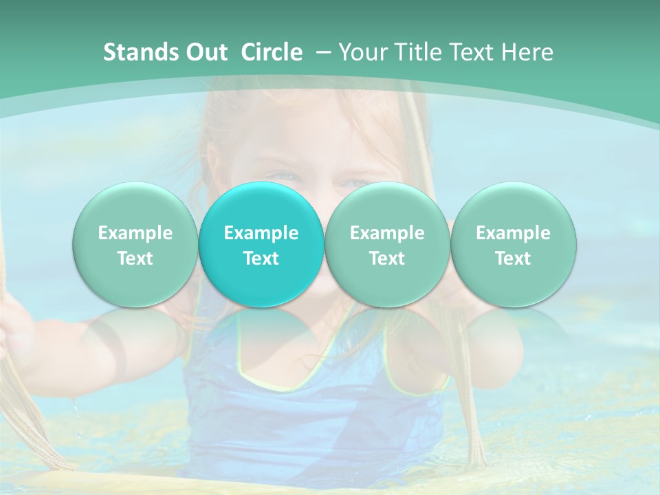 Swing Waterpark White PowerPoint Template