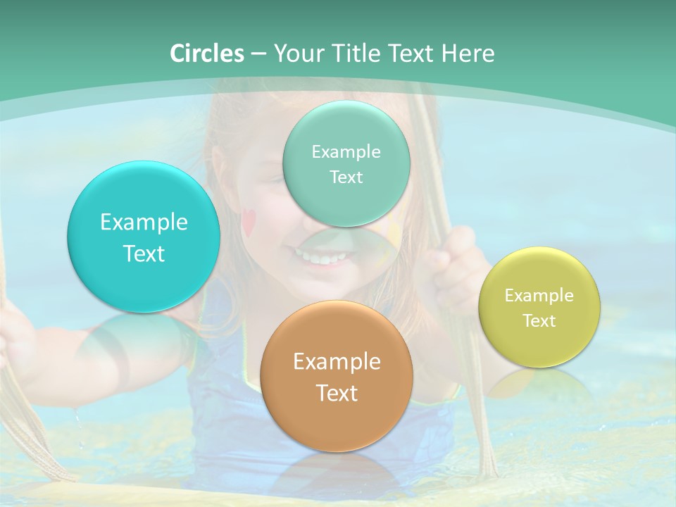 Swing Waterpark White PowerPoint Template