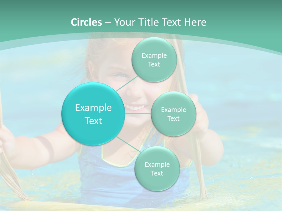 Swing Waterpark White PowerPoint Template