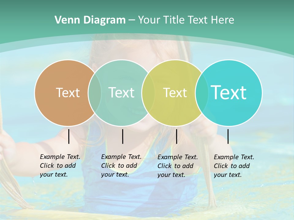 Swing Waterpark White PowerPoint Template