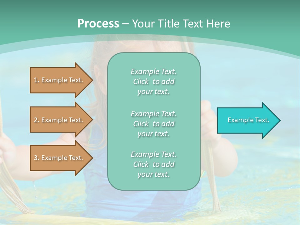Swing Waterpark White PowerPoint Template