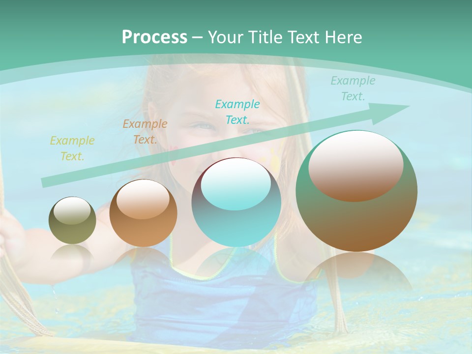 Swing Waterpark White PowerPoint Template