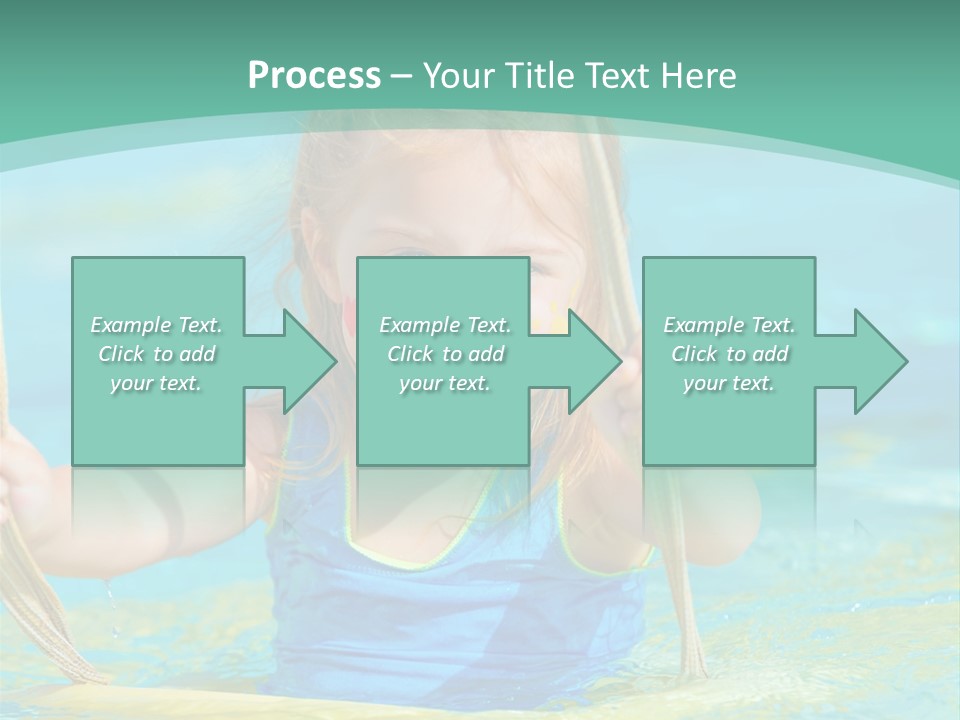 Swing Waterpark White PowerPoint Template