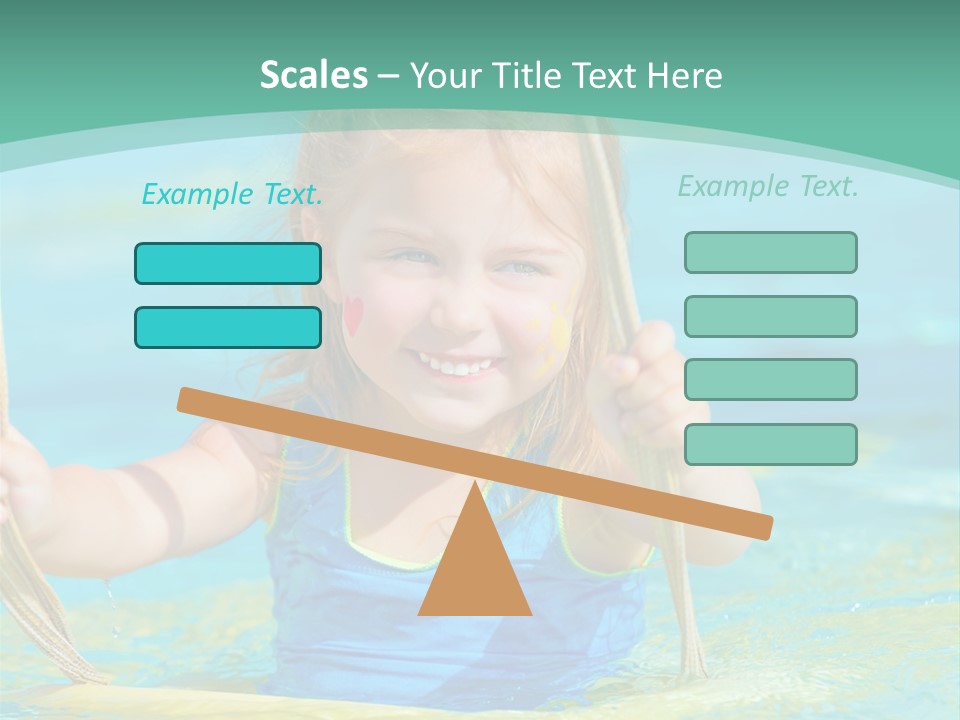 Swing Waterpark White PowerPoint Template