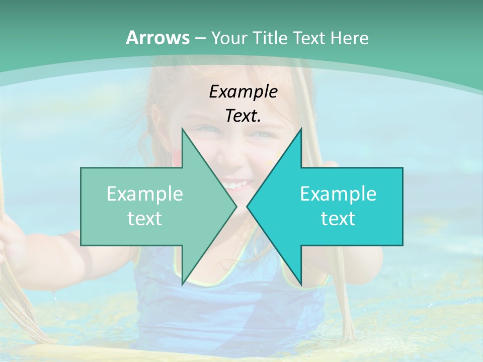 Swing Waterpark White PowerPoint Template