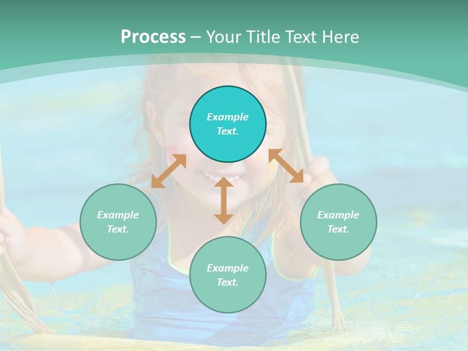 Swing Waterpark White PowerPoint Template