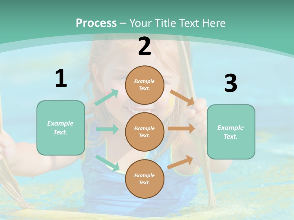 Swing Waterpark White PowerPoint Template