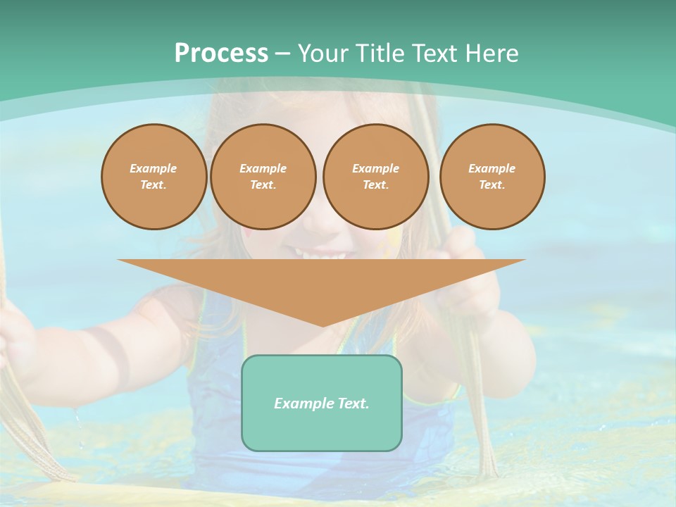 Swing Waterpark White PowerPoint Template