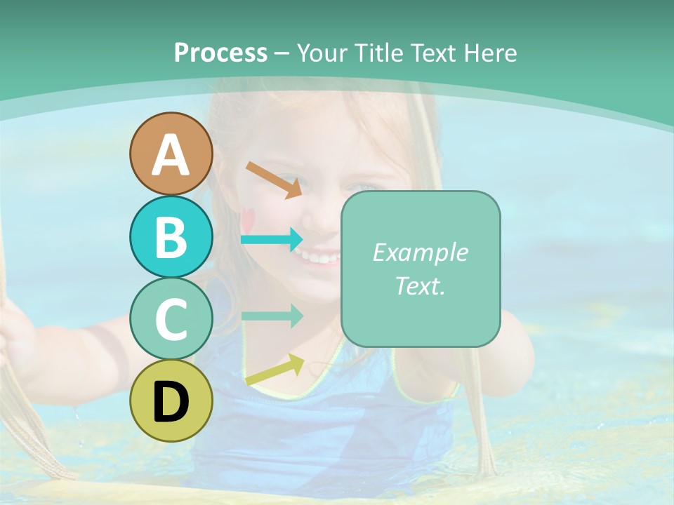 Swing Waterpark White PowerPoint Template