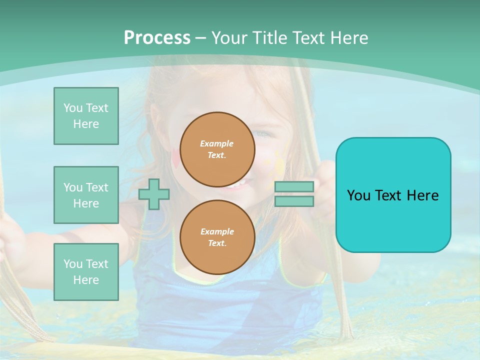 Swing Waterpark White PowerPoint Template