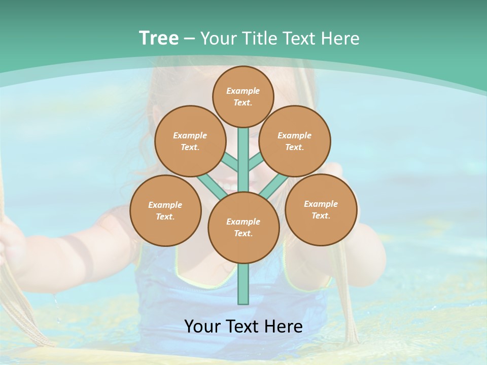 Swing Waterpark White PowerPoint Template