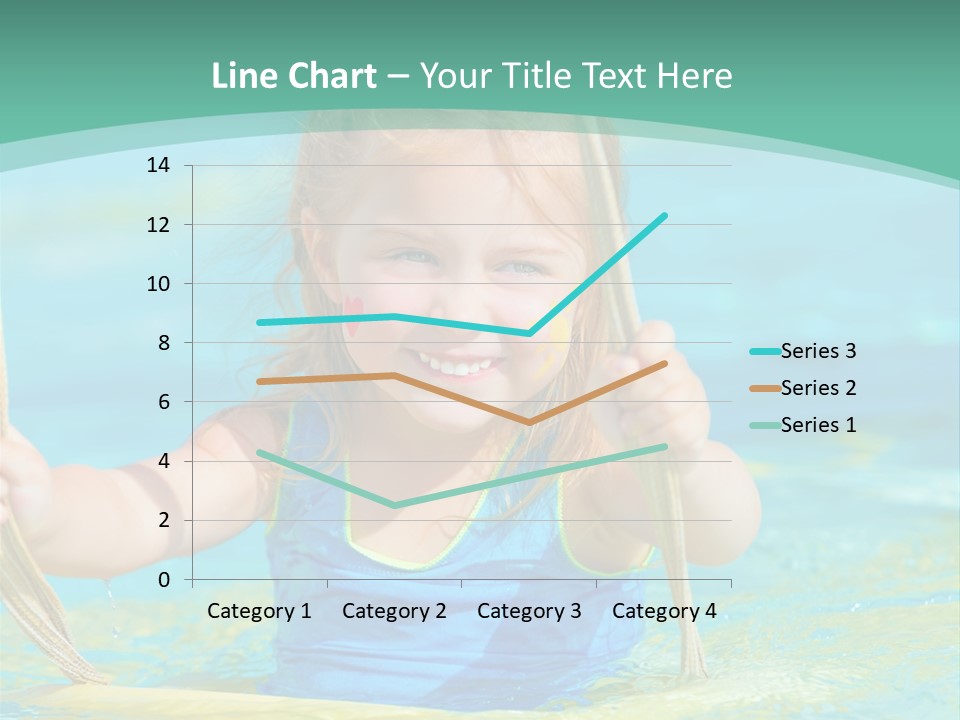 Swing Waterpark White PowerPoint Template