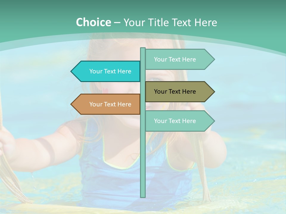 Swing Waterpark White PowerPoint Template