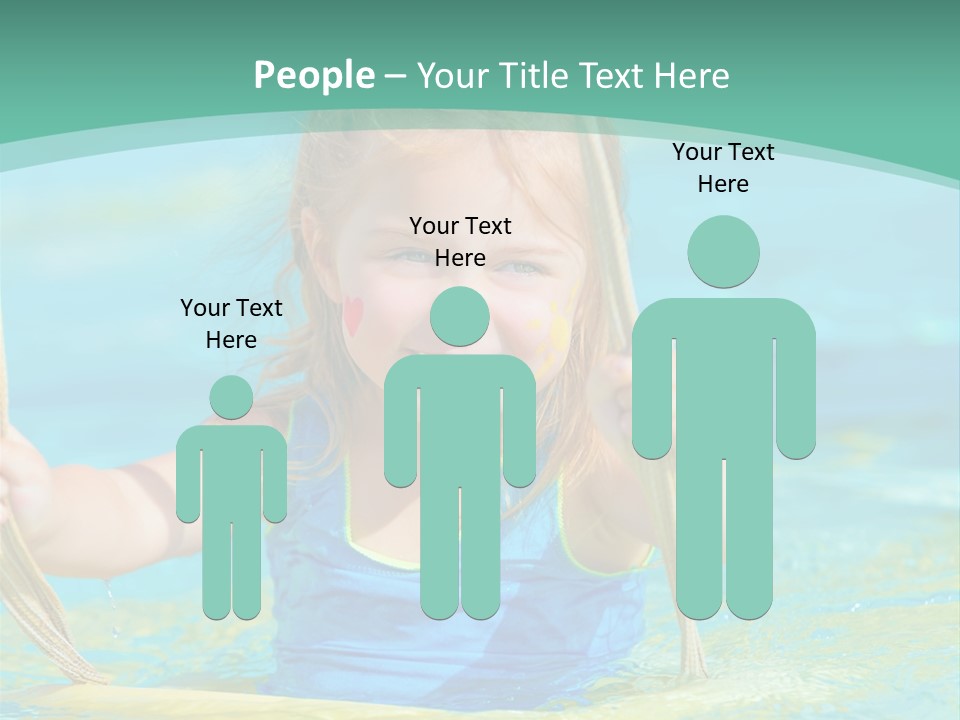 Swing Waterpark White PowerPoint Template