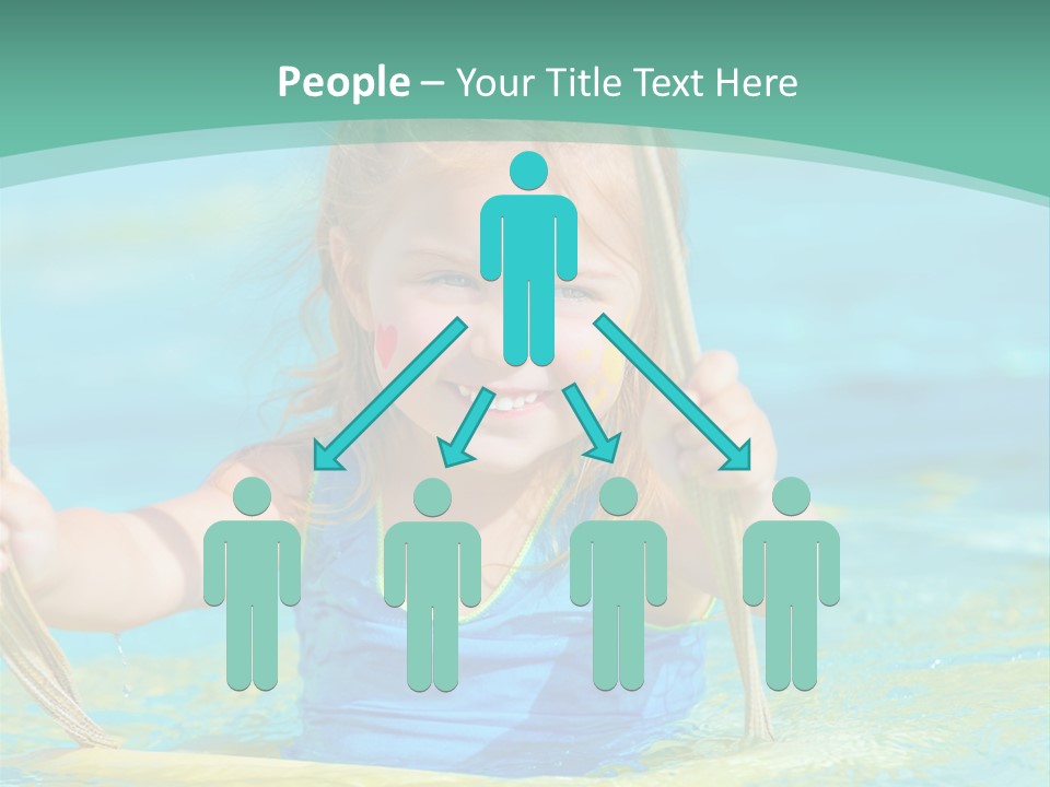 Swing Waterpark White PowerPoint Template