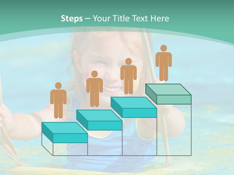 Swing Waterpark White PowerPoint Template