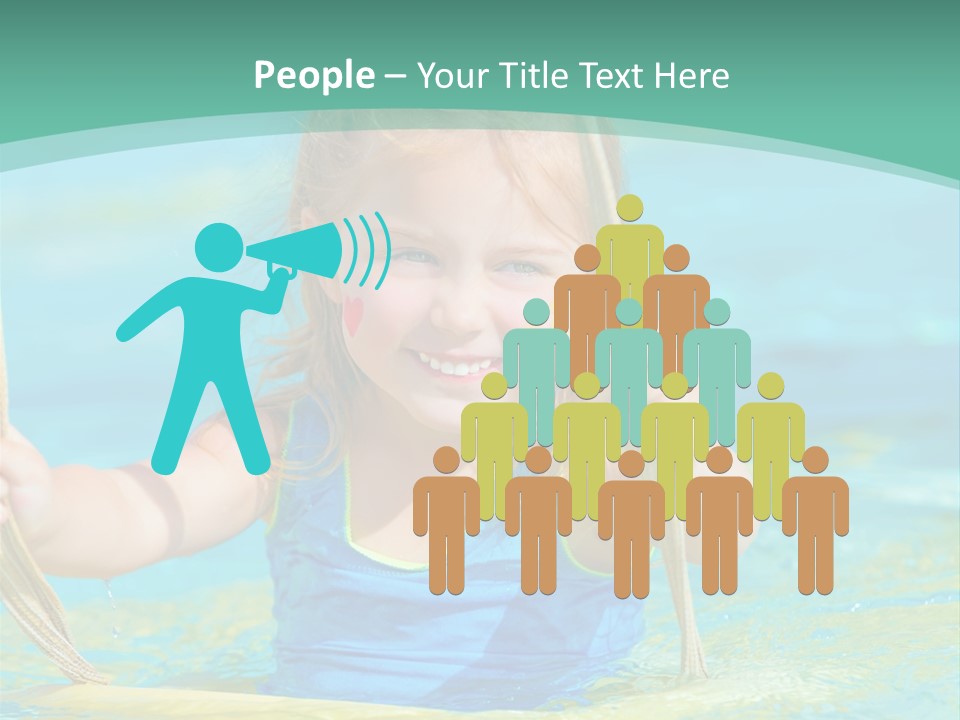 Swing Waterpark White PowerPoint Template