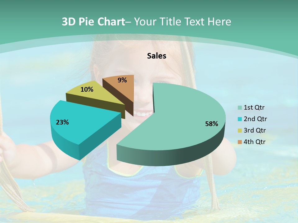 Swing Waterpark White PowerPoint Template