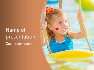 Young Child Portrait PowerPoint Template