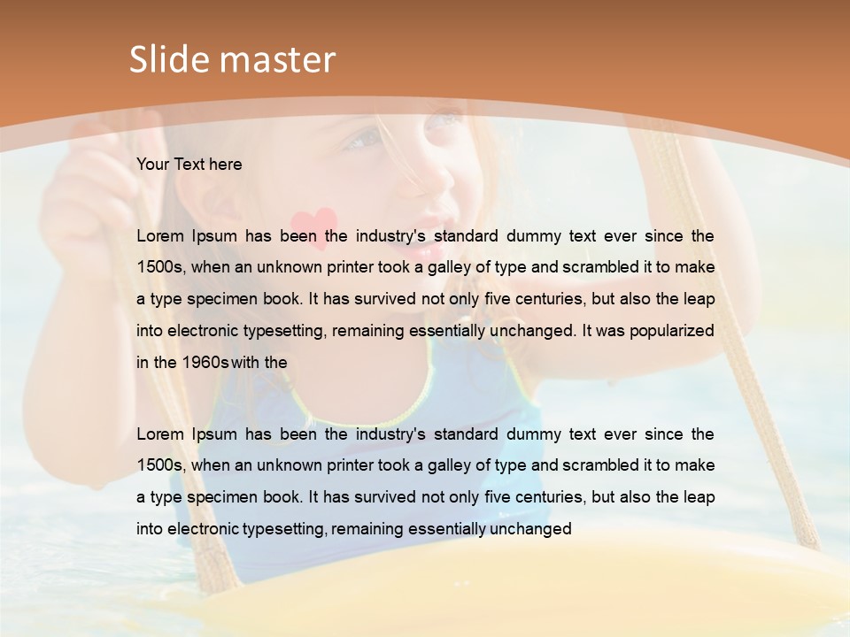 Young Child Portrait PowerPoint Template