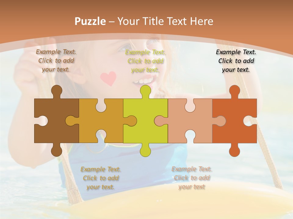 Young Child Portrait PowerPoint Template