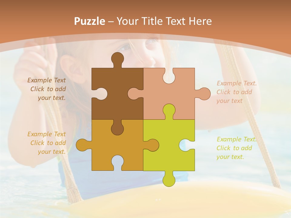 Young Child Portrait PowerPoint Template