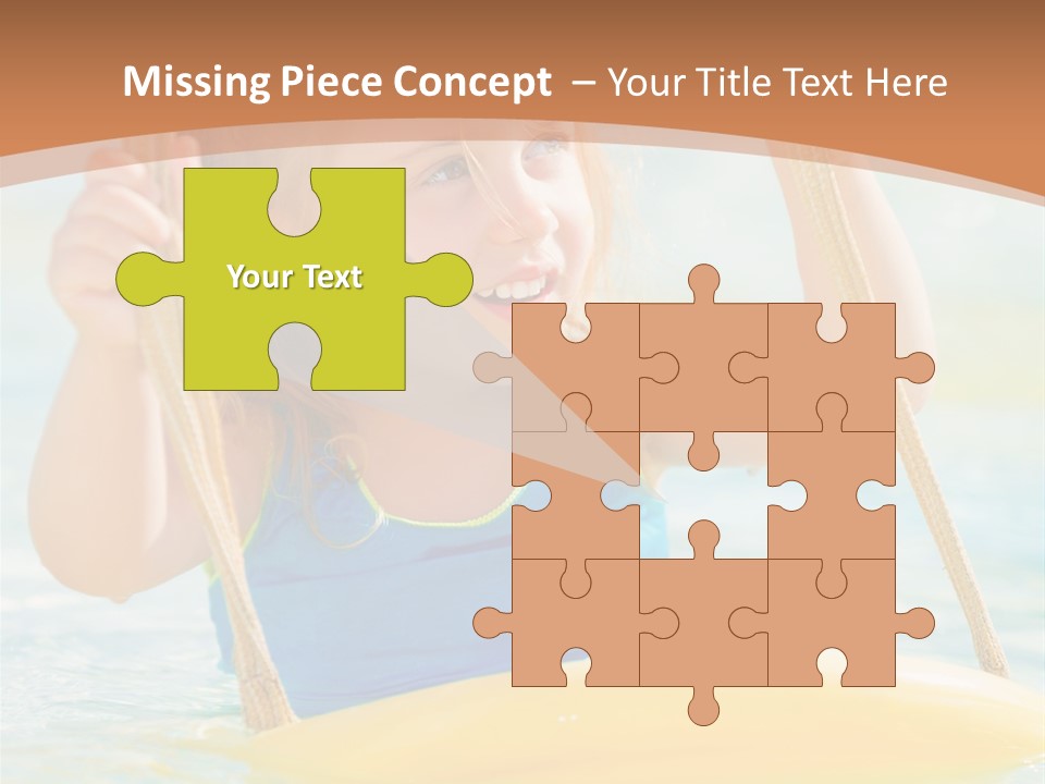 Young Child Portrait PowerPoint Template