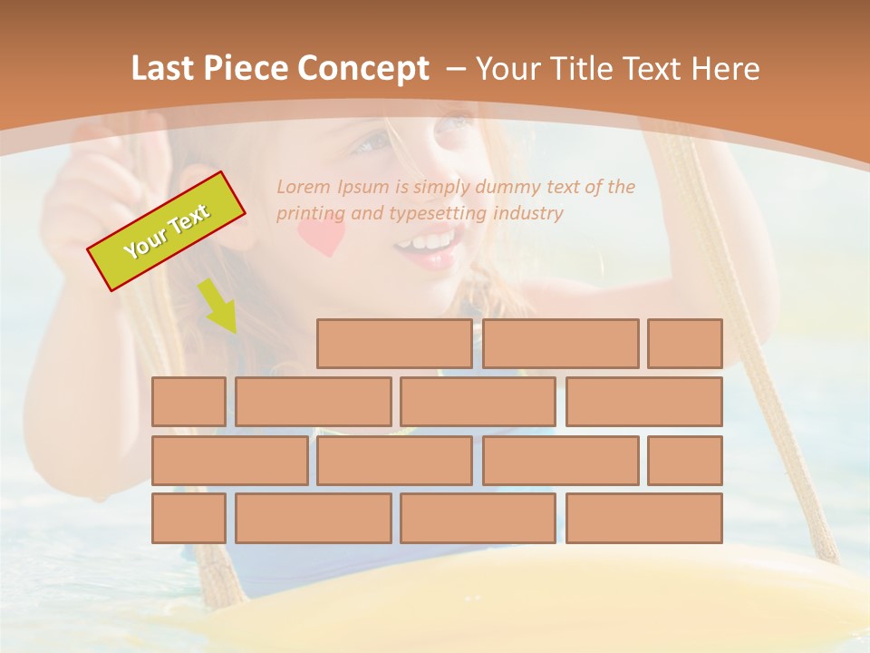 Young Child Portrait PowerPoint Template