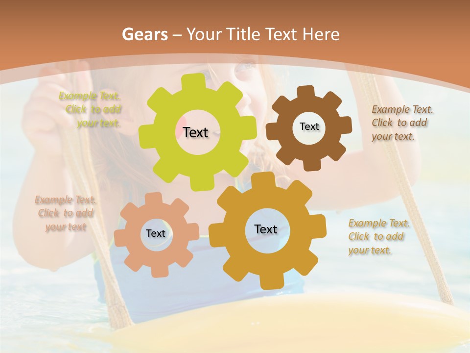 Young Child Portrait PowerPoint Template