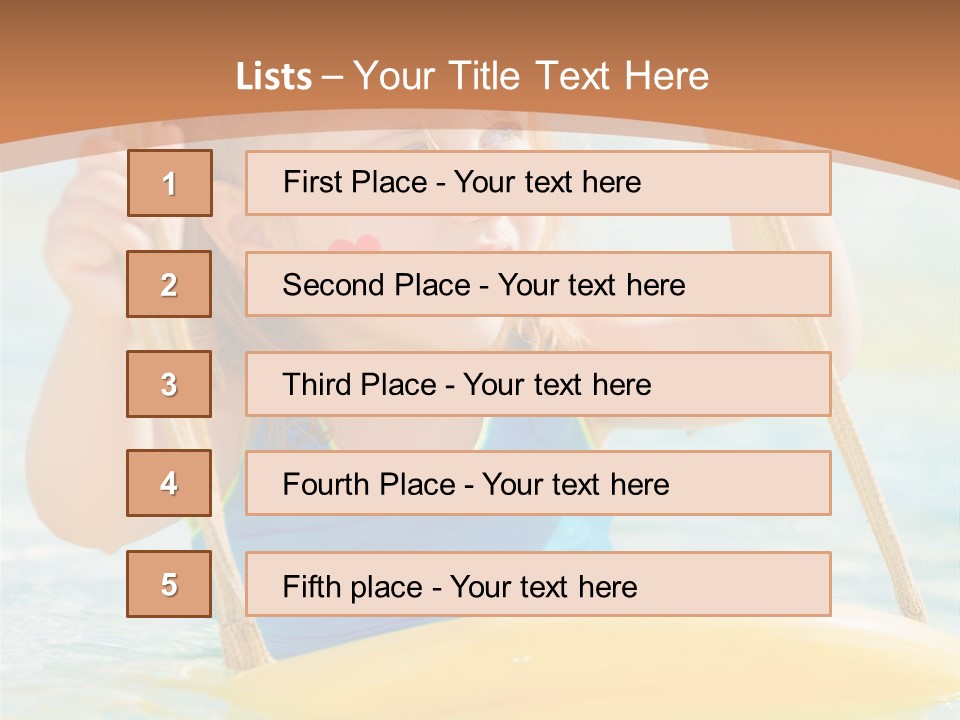 Young Child Portrait PowerPoint Template