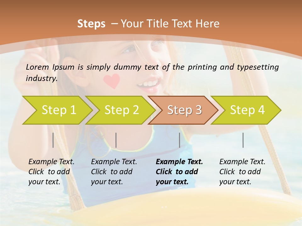 Young Child Portrait PowerPoint Template